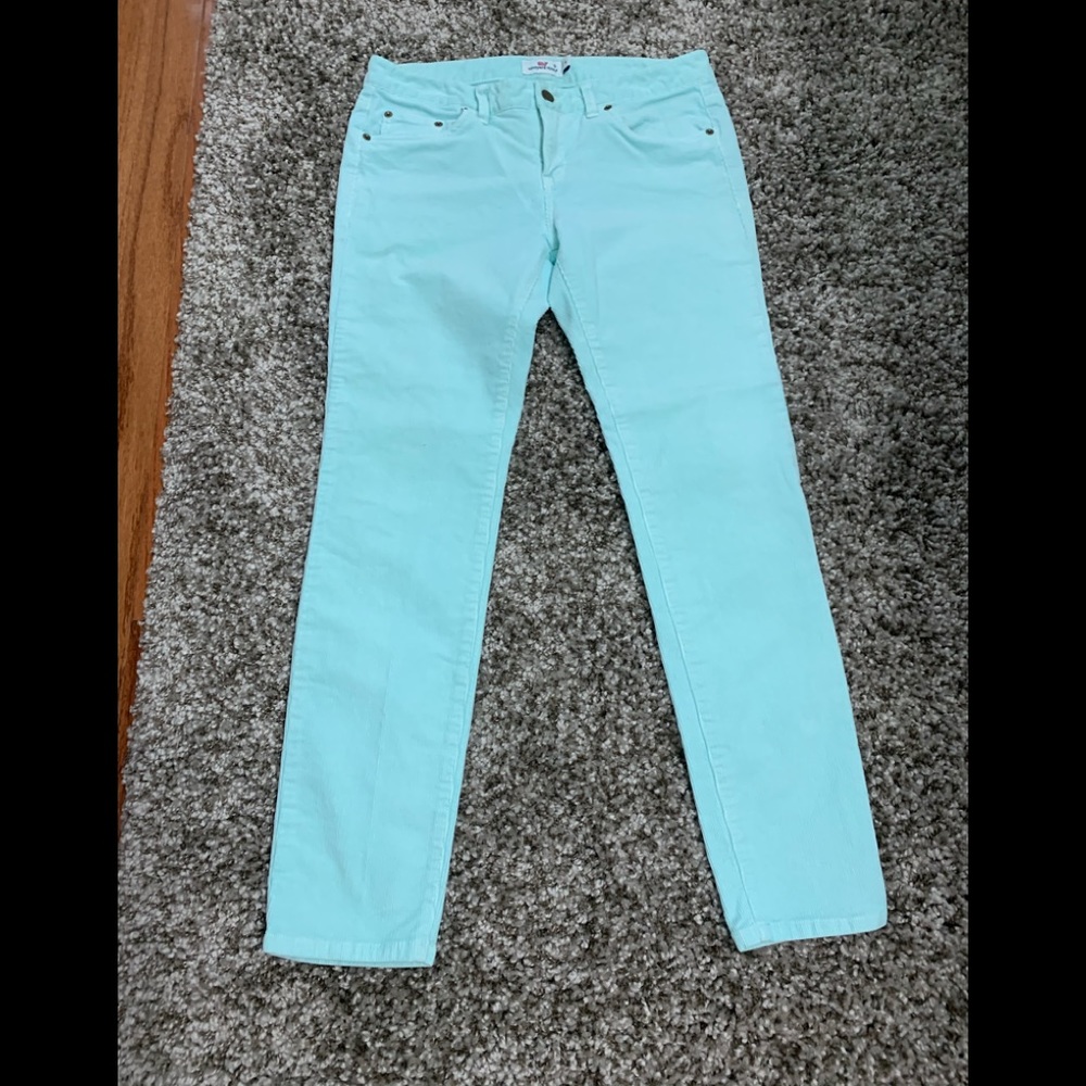 🐳Vineyard Vines 🐳mint corduroy skinny pants🐳